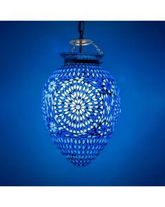 Suspension orientale bleue mosaïque, Isa