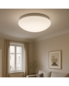 Plafonnier blanc en plastique, Sirano