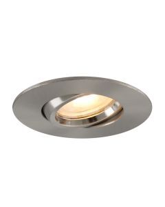 Spot encastré salle de bain nickel en aluminium, Jill, IP44