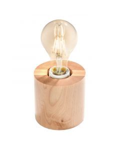 Lampe de table en bois marronne, Anela