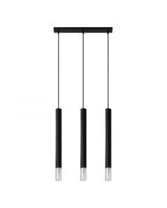 Suspension en verre noire, Ishani
