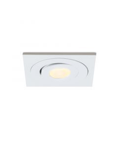 Rona spot encastré veranda carré orientable, IP44, gradable, blanc