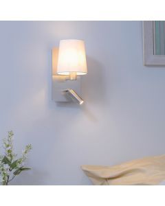 Applique murale design nickel, Soro, 40W, 3000K LED, avec interrupteur