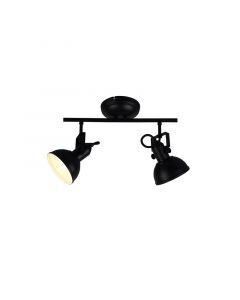 Spot plafond industriel noir, Kibek