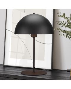 Lampe de table moderne noire, Fransisca, avec interrupteur
