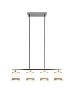 Suspension moderne blanche, Denley