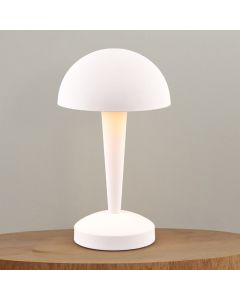Lampe de table moderne blanche, Delila, avec variateur tactile