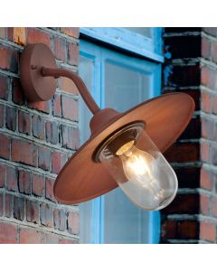 Luminaire extérieur industrielle couleur rouille, Verena, IP44