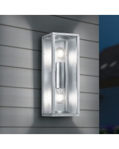 Luminaire extérieur industrielle grise, Sanna, IP44