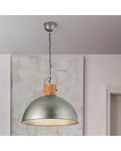 Suspension demi-sphère vintage nickel, Amarey