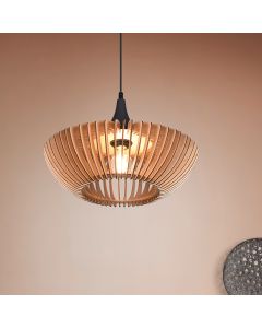 Suspension en bois marronne, Mirjan