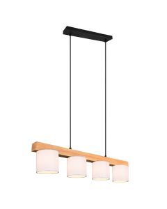 Suspension en bois marronne, Keltoum