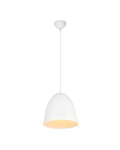 Suspension demi-sphère moderne blanche, Ingmar