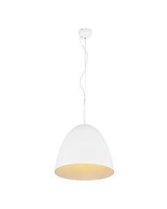 Suspension demi-sphère moderne blanche, Ingmar