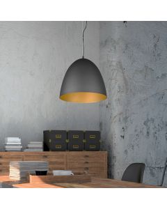 Suspension demi-sphère moderne noire, Ingmar