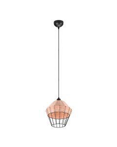 Suspension en rotin marronne, Mirne