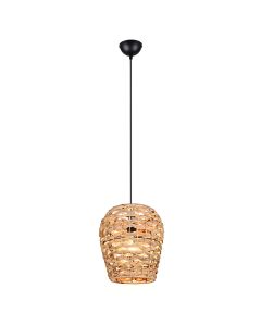 Suspension en rotin marronne, Lycke
