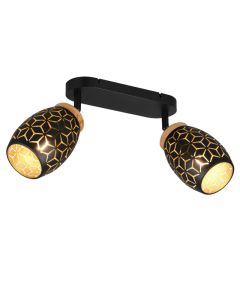 Spot plafond moderne noir, Delana