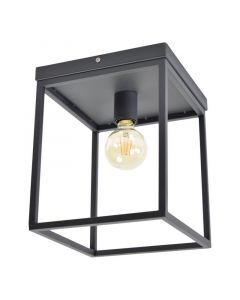 Plafonnier noir industriel, Redox