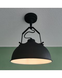 Lampe plafond noire industrielle, Fellen