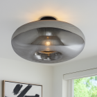 Lampe plafond grise design, Eve