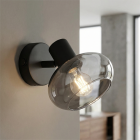 Spot mural noir design, Skip, avec interrupteur