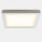 Plafonnier salle de bain blanc en plastique, Shivani, 15W, 3000K LED, IP44