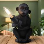 Lampe de table noire moderne, Monkey, avec interrupteur