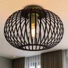 Lampe plafond dorée industrielle, Lieve