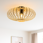 Lampe plafond en bambou marronne, Lieve