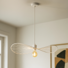Suspension blanche moderne, Jolinda