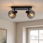 Spot plafond noir industriel, Lieve