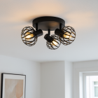 Spot plafond noir industriel, Lieve