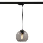 Spot de système de rail monophasé gris design, Giada