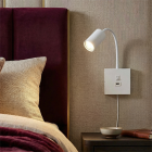 Spot mural blanc moderne, Tibor, avec interrupteur