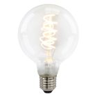 Dimmable E27 ampoule LED, Tuelo, G95, 4w, verre transparent, 2700k