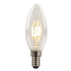 Olucia ampoule LED bougie E14 gradable Tuelo, 2W, 2700K
