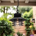 Luminaire extérieur noir en acier inoxydable, Felice, IP44