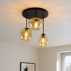 Plafonnier ambre moderne, Caia