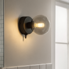 Applique salle de bain noire moderne, Amer, IP44