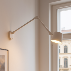 Applique murale blanche moderne, Rinke, avec interrupteur