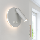 Applique murale blanche moderne, Robbie, 10W, 4000K LED, avec interrupteur