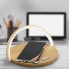 Lampe de table bois en plastique, Erhan, 2W, 3000K LED, avec interrupteur