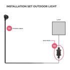 Kit de connexion pour 1 lampe d'extérieur