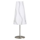 Lampe de table blanche en plastique, Nayra