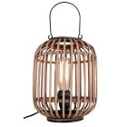 Lampe de table marronne industrielle, Asja, avec interrupteur