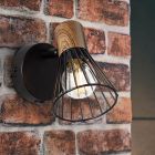 Applique murale marronne moderne, Floor, avec interrupteur