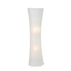Lampadaire blanc en métal, Isalie, avec interrupteur