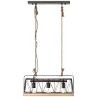 Suspension en bois argentée, Iris