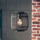 Suspension en bois noire, Brain